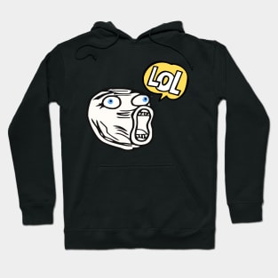 LOL - Funny Face Hoodie